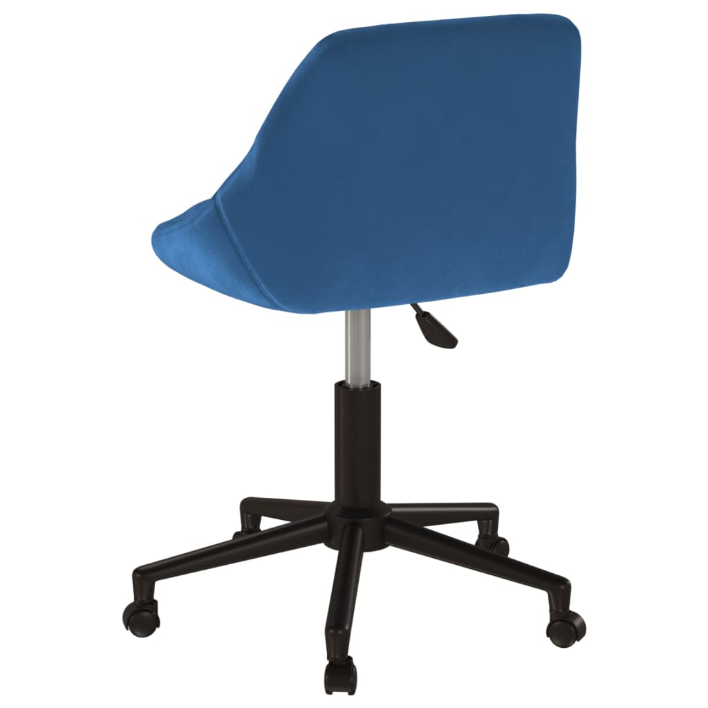 Office Chair Swivel Blue Velvet