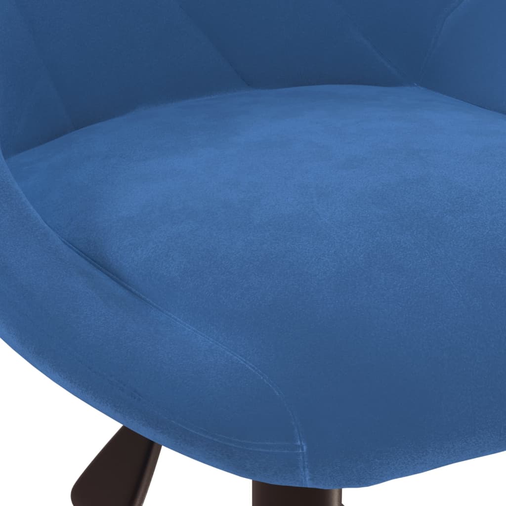 Office Chair Swivel Blue Velvet