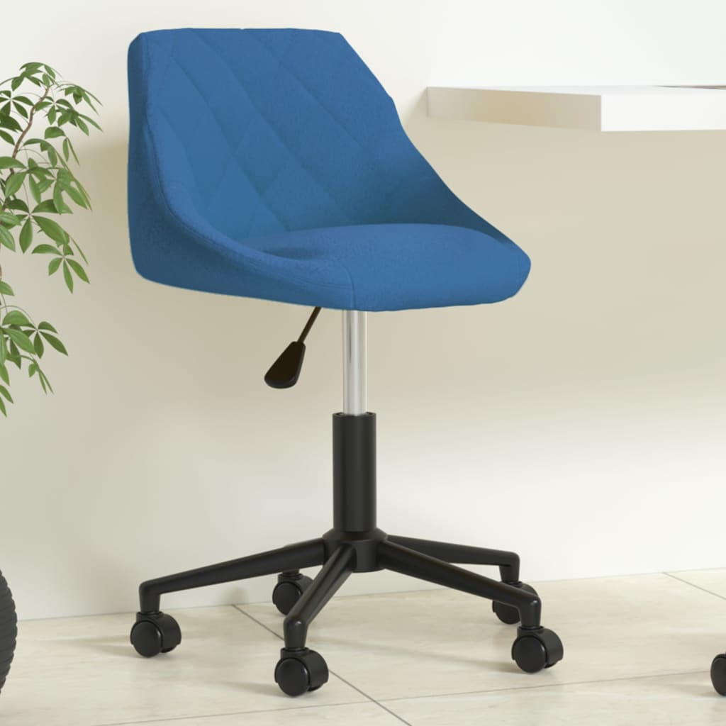 Office Chair Swivel Blue Velvet