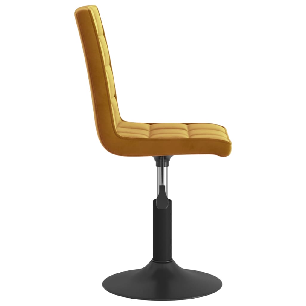 Dining Chairs 2 pcs. Swivel Brown Velvet