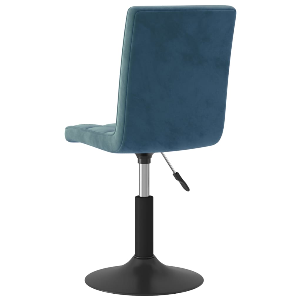 Dining Chairs 2 pcs. Swivel Blue Velvet