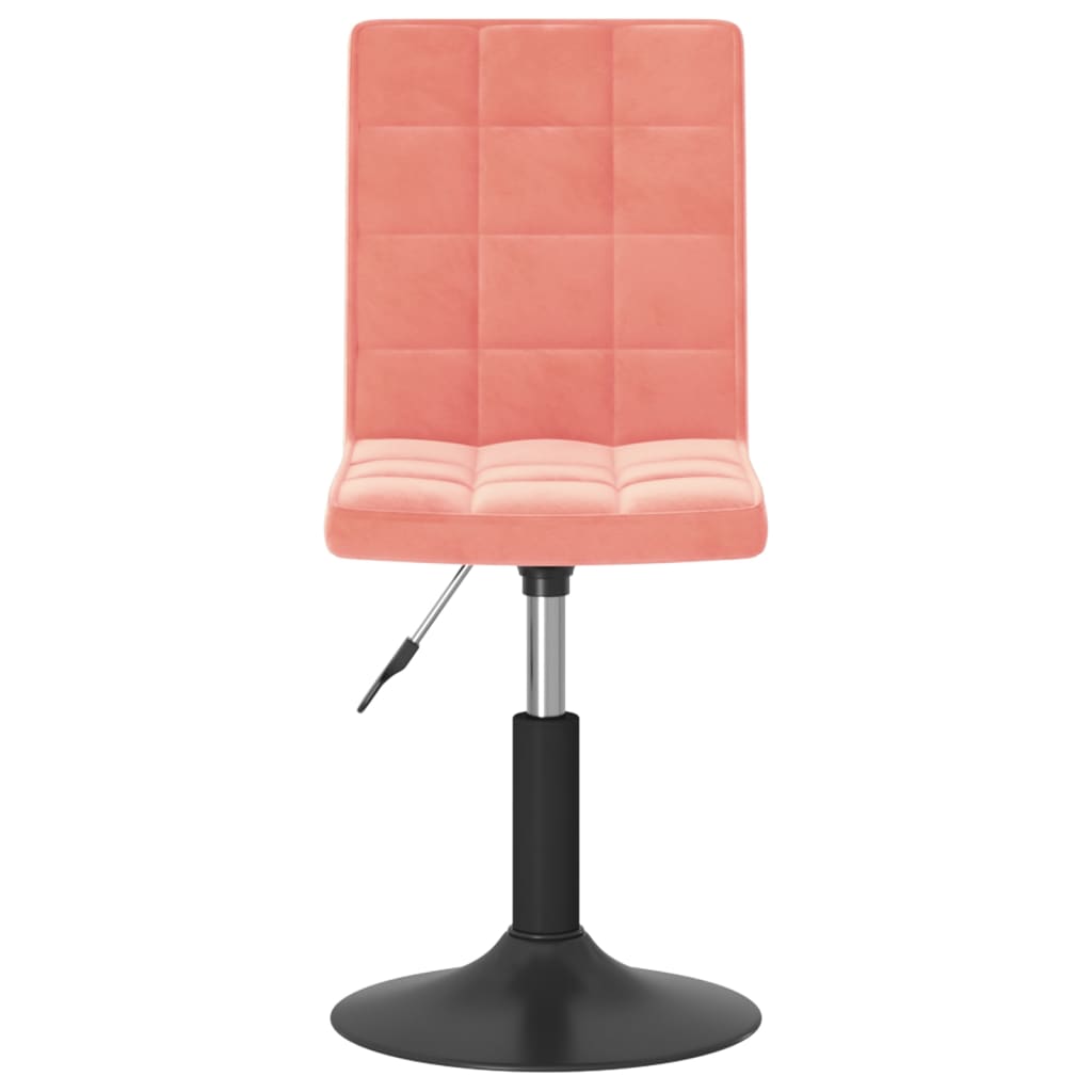 Dining Chairs 2 pcs. Swivel Pink Velvet