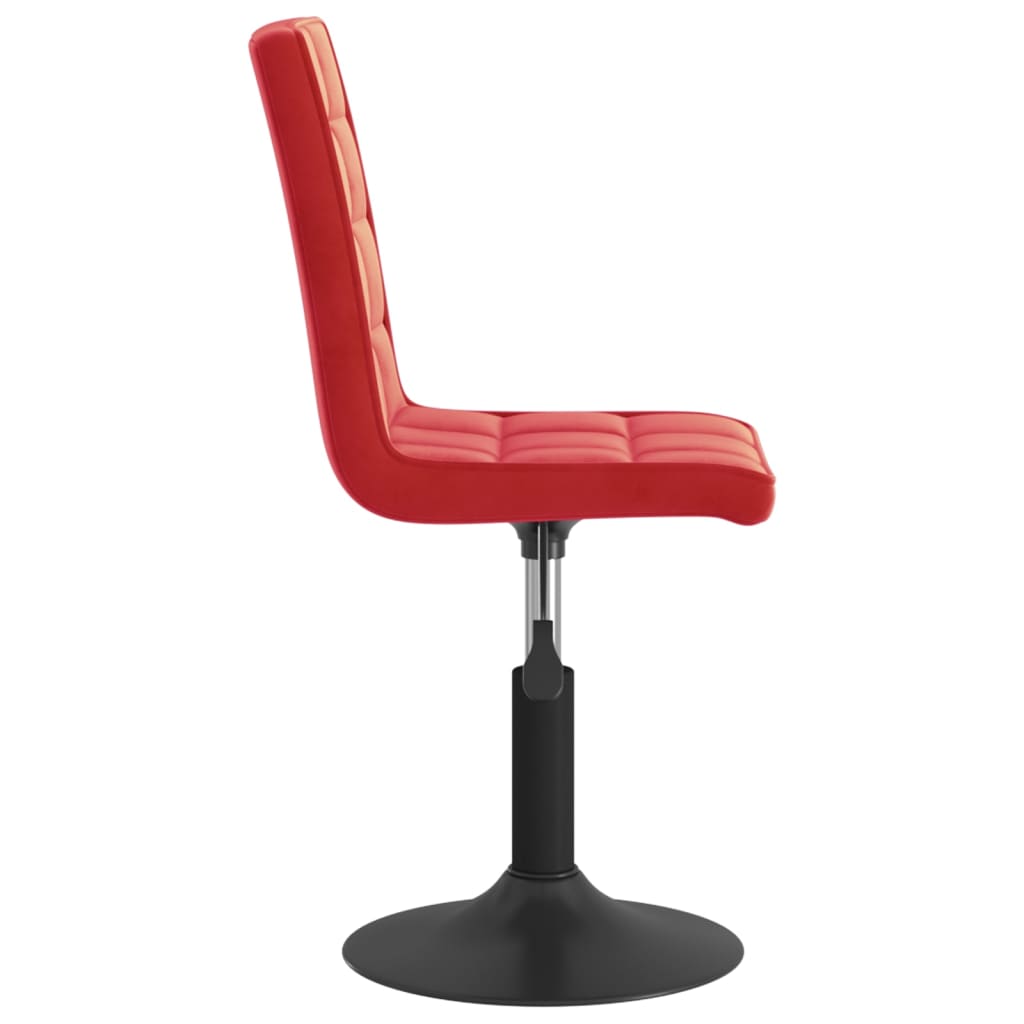 Dining Chairs 2 pcs. Swivel Wine Red Velvet