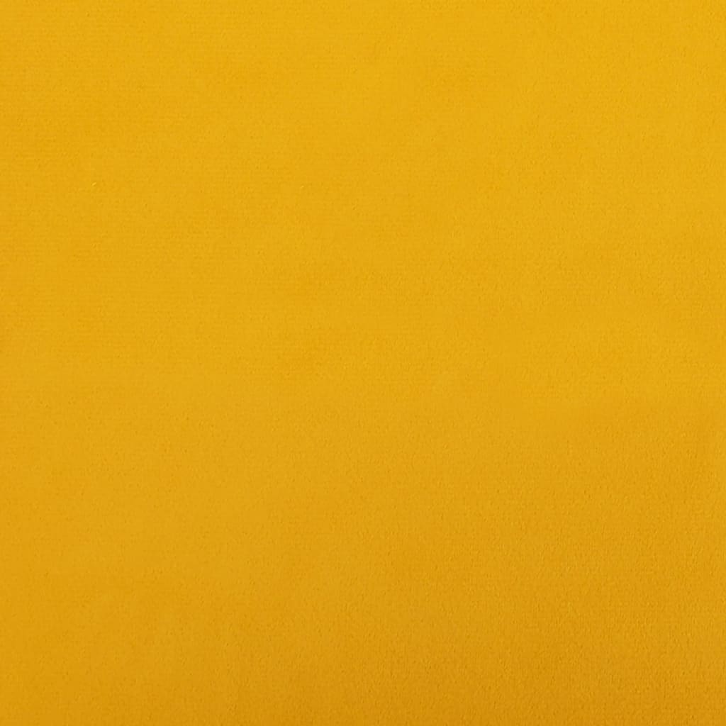 Dining Chairs 2 pcs. Swivel Mustard Yellow Velvet