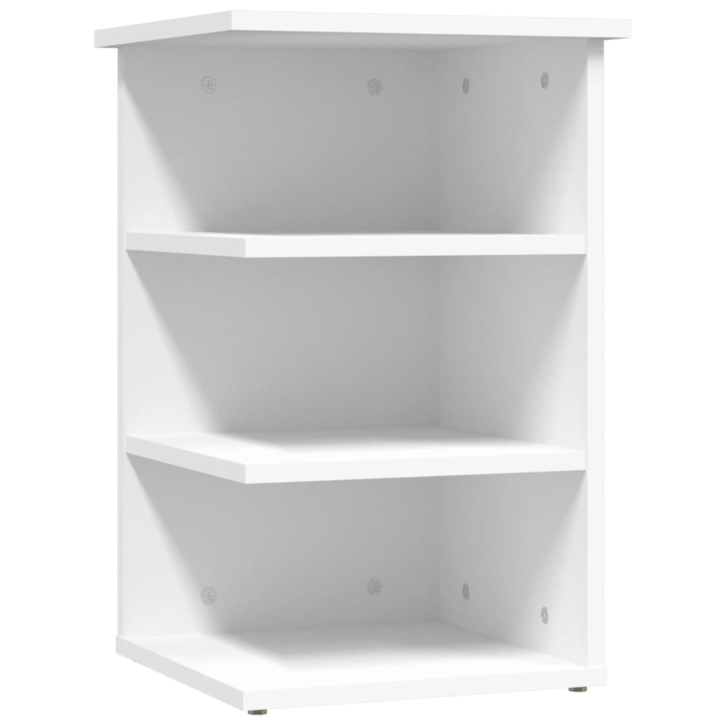 Side shelf white 35x35x55 cm wood material