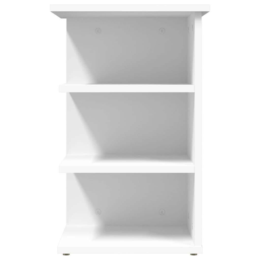 Side shelf white 35x35x55 cm wood material
