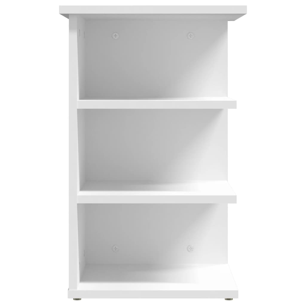 Side shelf white 35x35x55 cm wood material