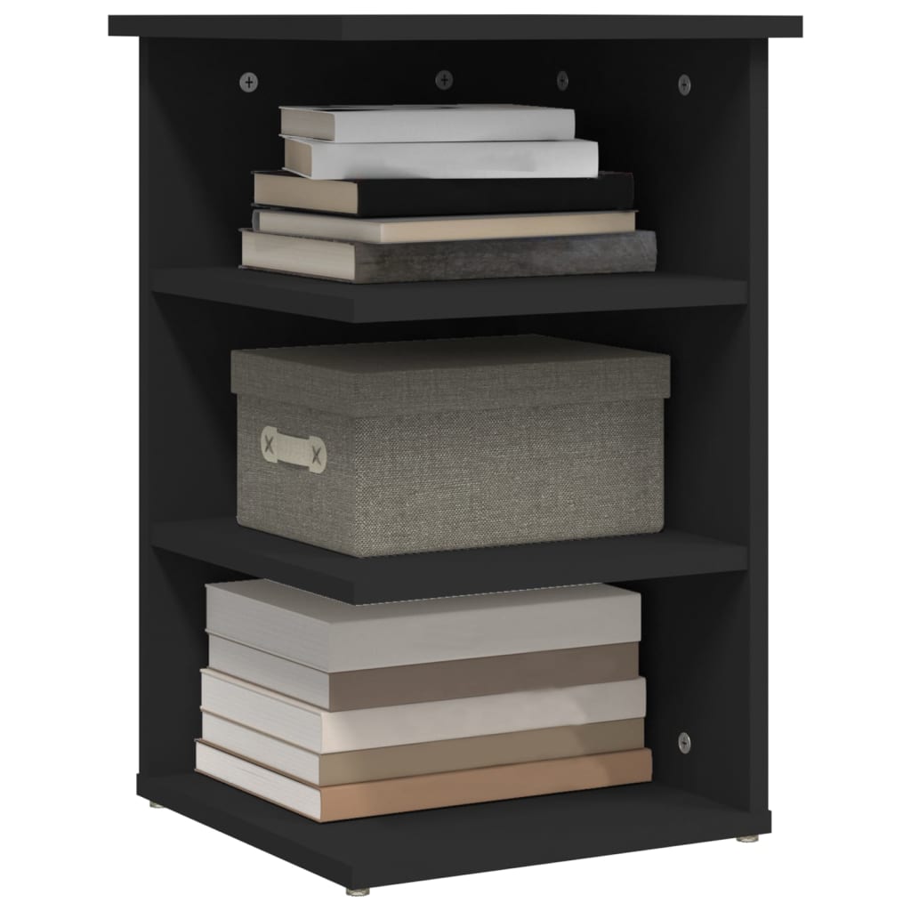 Side shelf grey 35x35x55 cm wood material