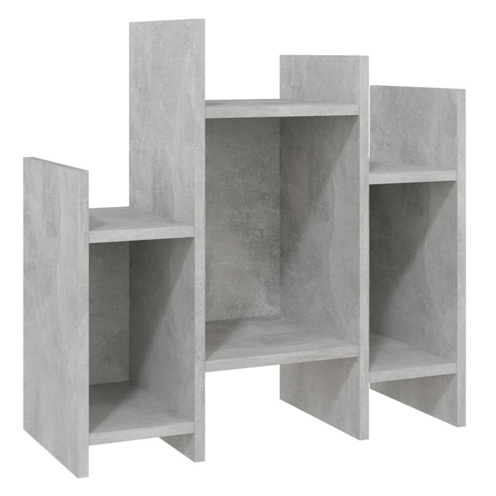 Armoire à étagères gris béton 60x26x60 cm en bois