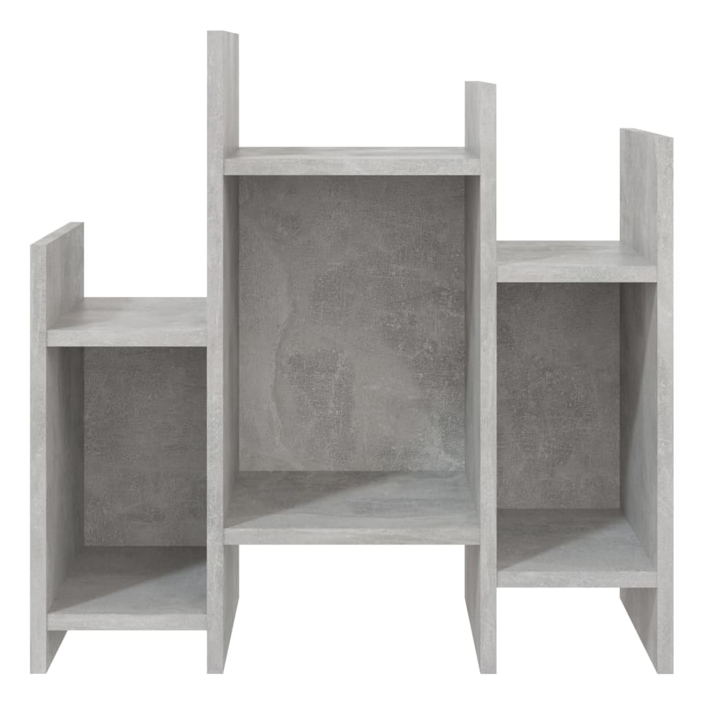 Armoire à étagères gris béton 60x26x60 cm en bois