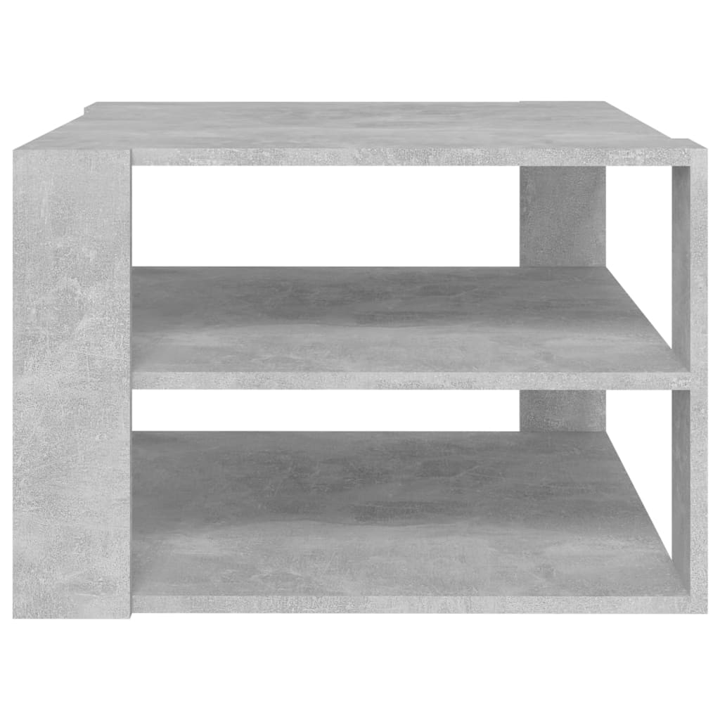 Table basse en béton gris 60x60x40 cm en bois