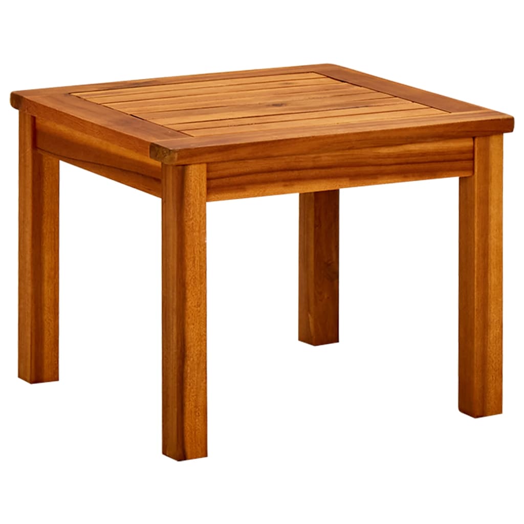 Table basse de jardin 45x45x36 cm en bois d'acacia massif