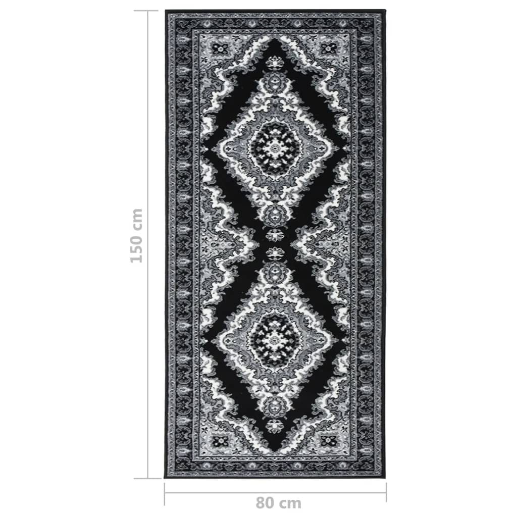 Teppichläufer BCF Schwarz 80x150 cm