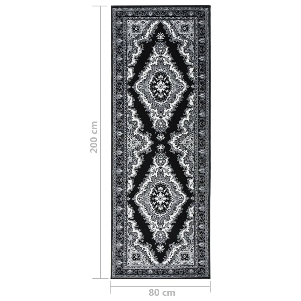 Teppichläufer BCF Schwarz 80x200 cm