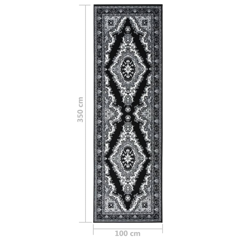 Teppichläufer BCF Schwarz 100x350 cm