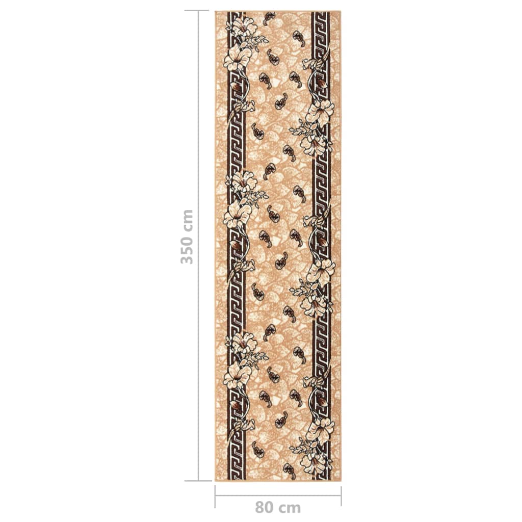 Teppichläufer BCF Beige 80x350 cm