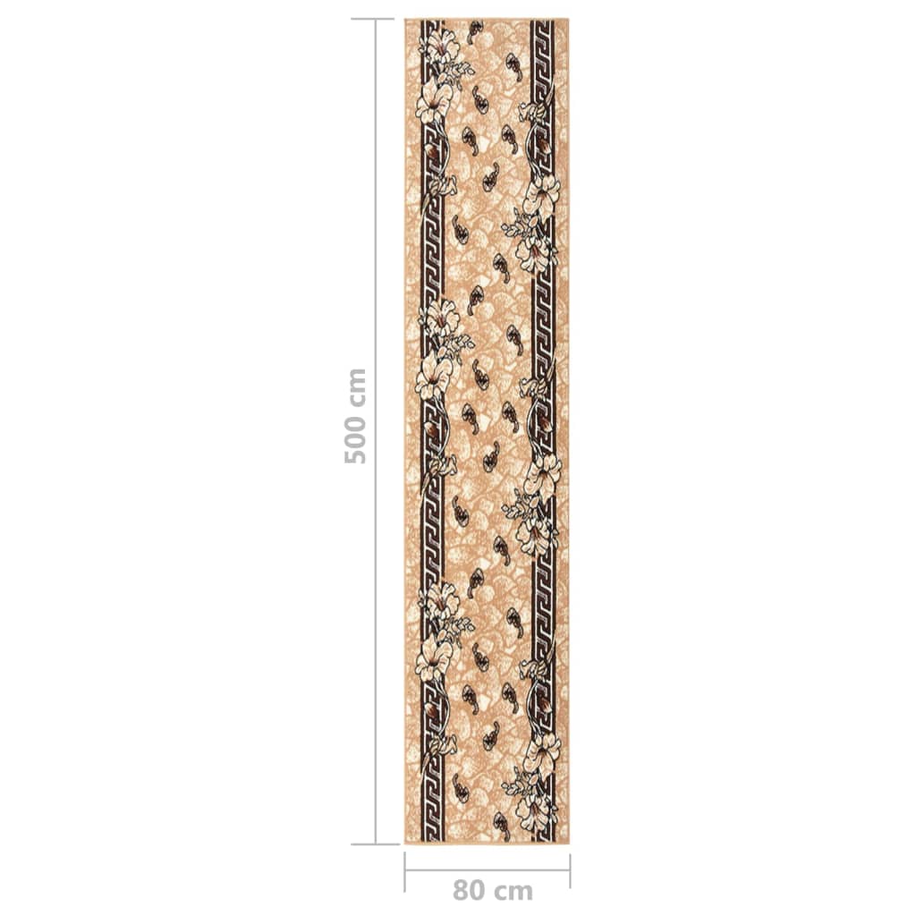 Teppichläufer BCF Beige 80x500 cm
