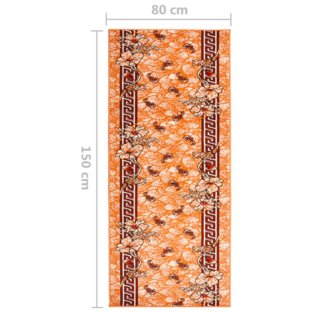 Teppichläufer BCF Terrakottarot 80x150 cm