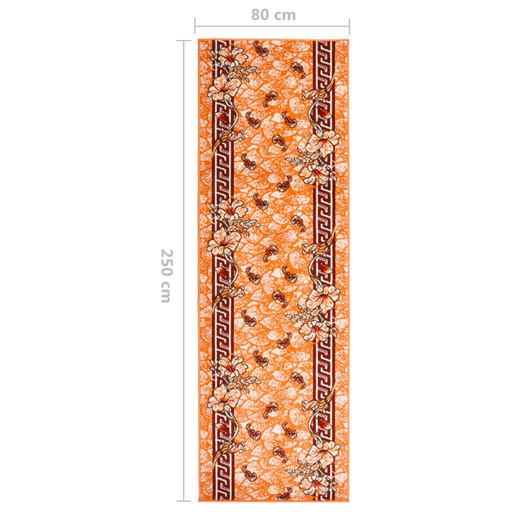 Teppichläufer BCF Terrakottarot 80x250 cm