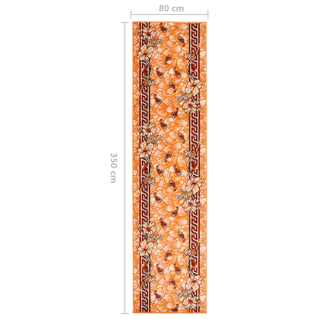 Teppichläufer BCF Terrakottarot 80x350 cm