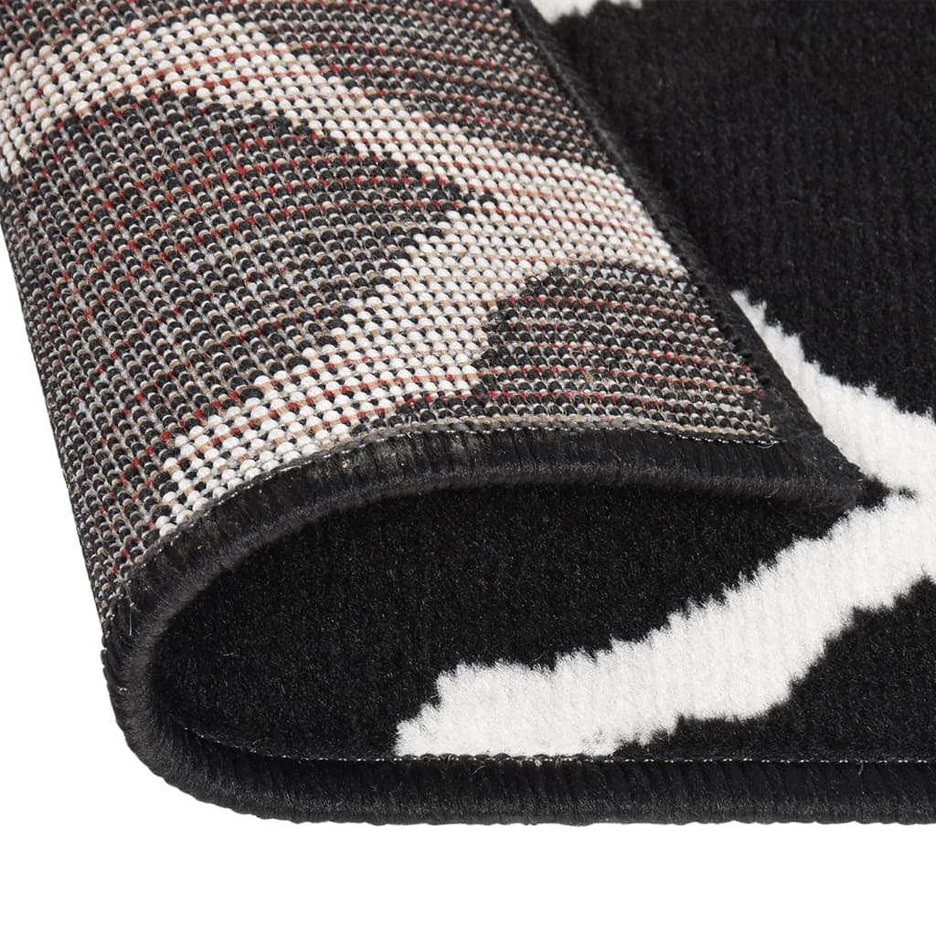 Teppichläufer BCF Schwarz und Weiß 60x250 cm