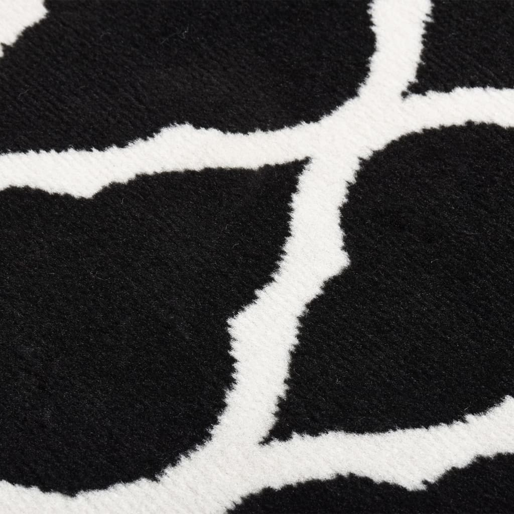 Teppichläufer BCF Schwarz und Weiß 80x150 cm