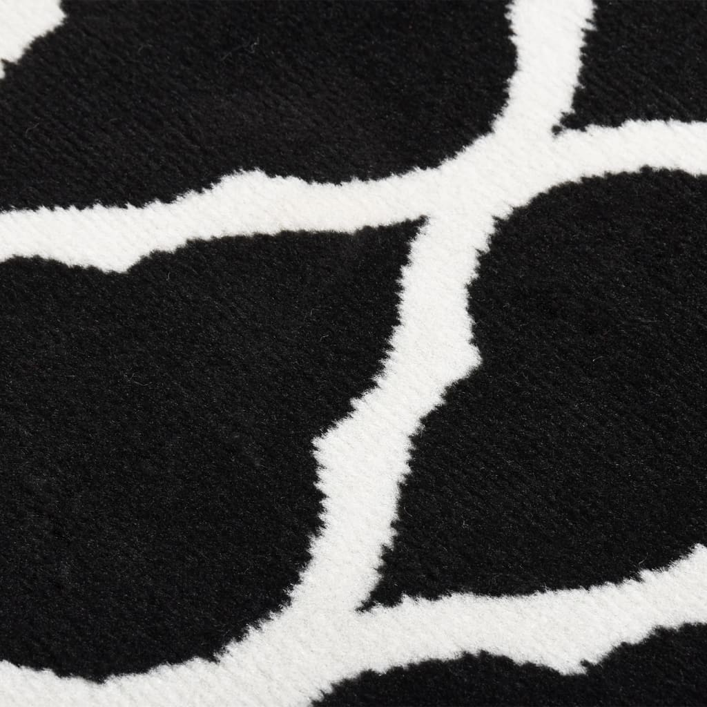 Teppichläufer BCF Schwarz und Weiß 80x200 cm