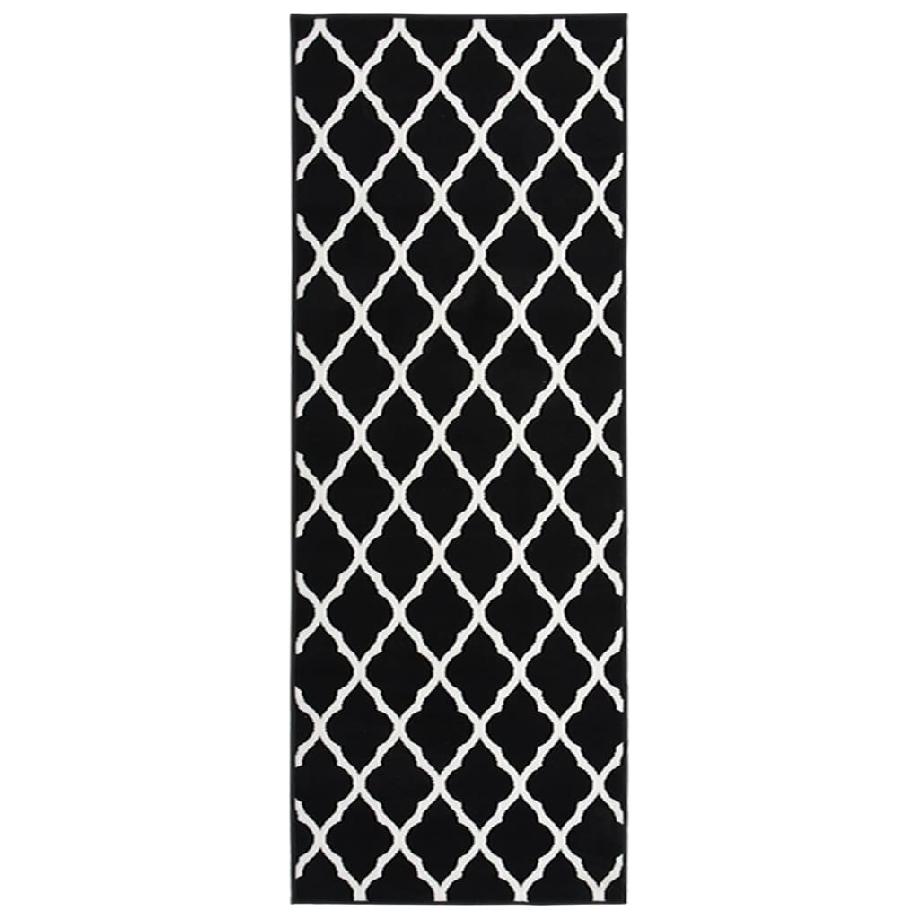 Teppichläufer BCF Schwarz und Weiß 100x350 cm