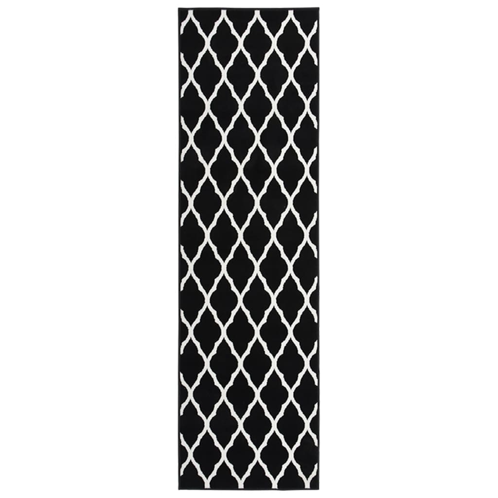 Teppichläufer BCF Schwarz und Weiß 100x450 cm