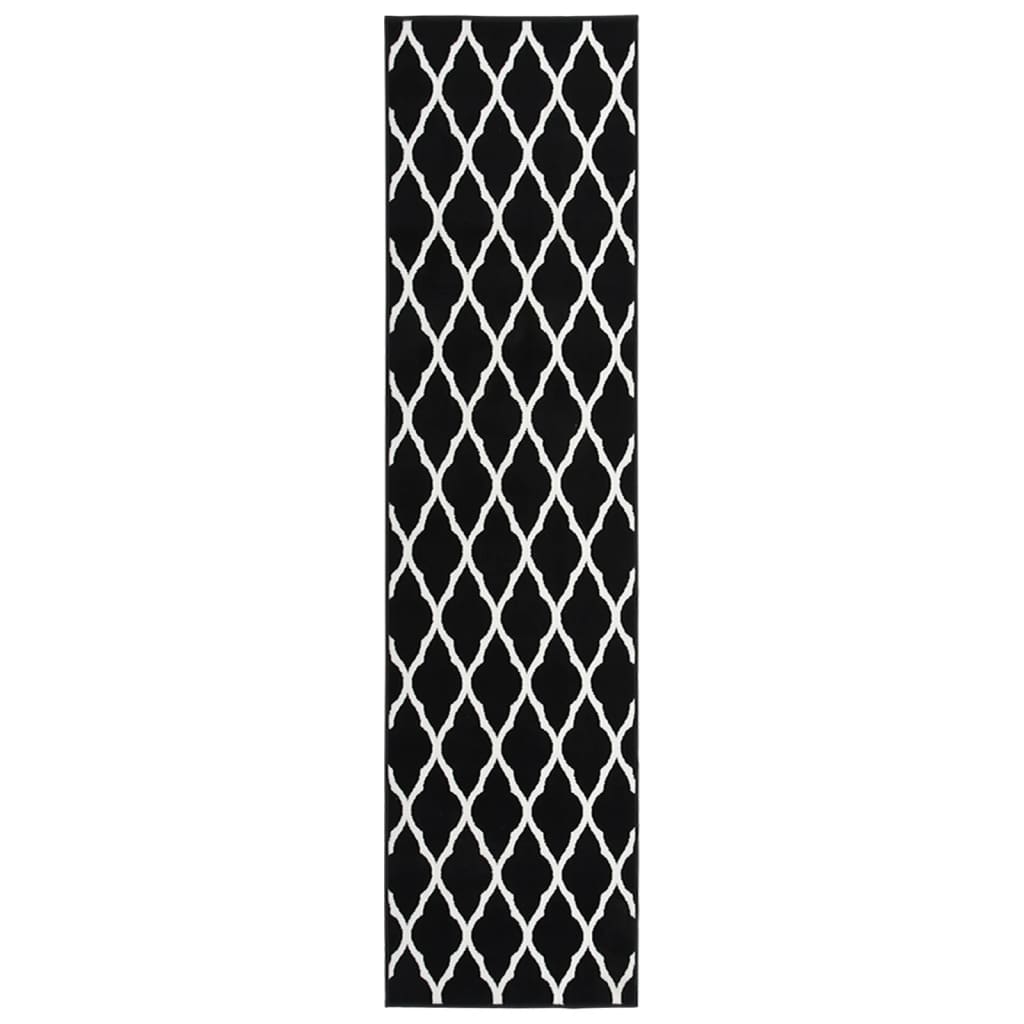Teppichläufer BCF Schwarz und Weiß 100x500 cm