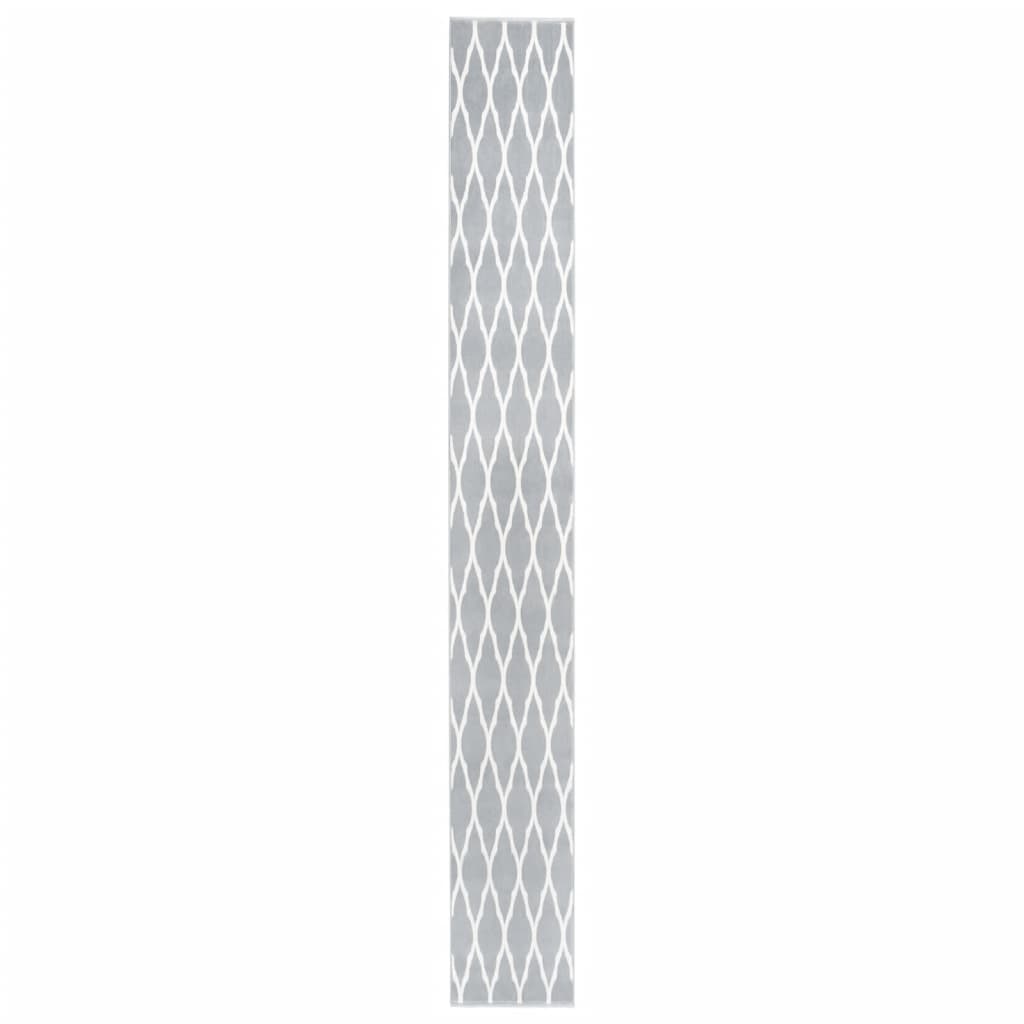Teppichläufer BCF Grau und Weiß 60x500 cm