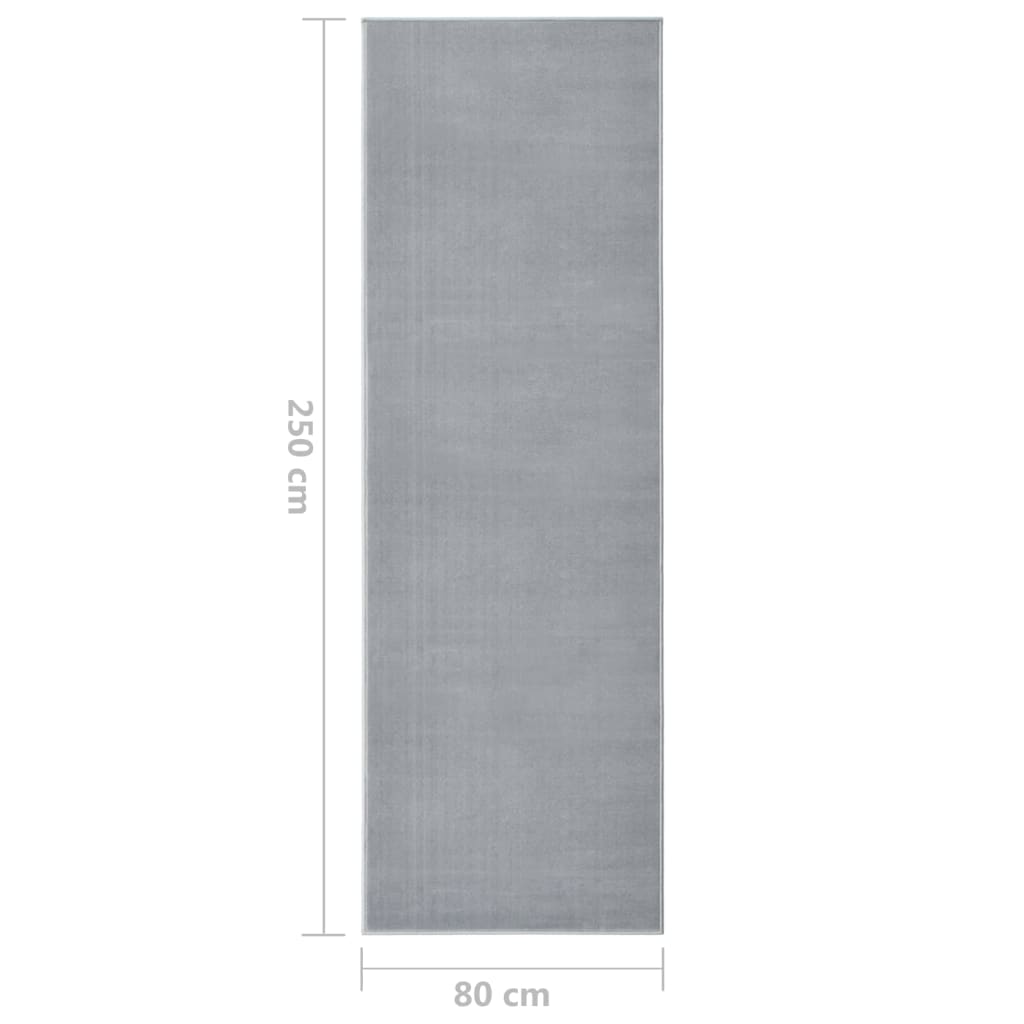 Teppichläufer BCF Grau 80x250 cm