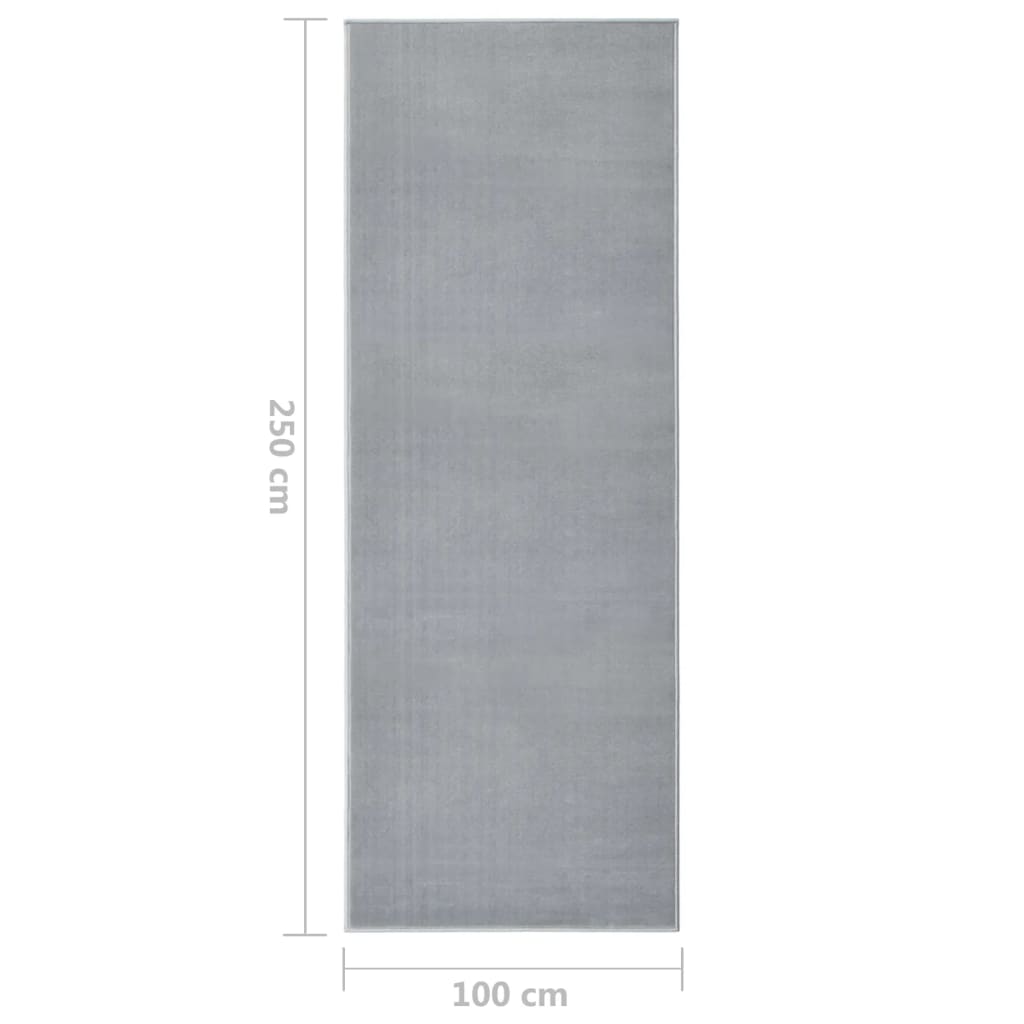 Teppichläufer BCF Grau 100x250 cm