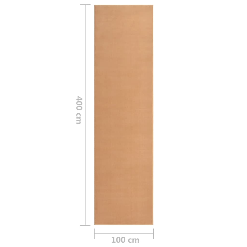 Teppichläufer BCF Beige 100x400 cm