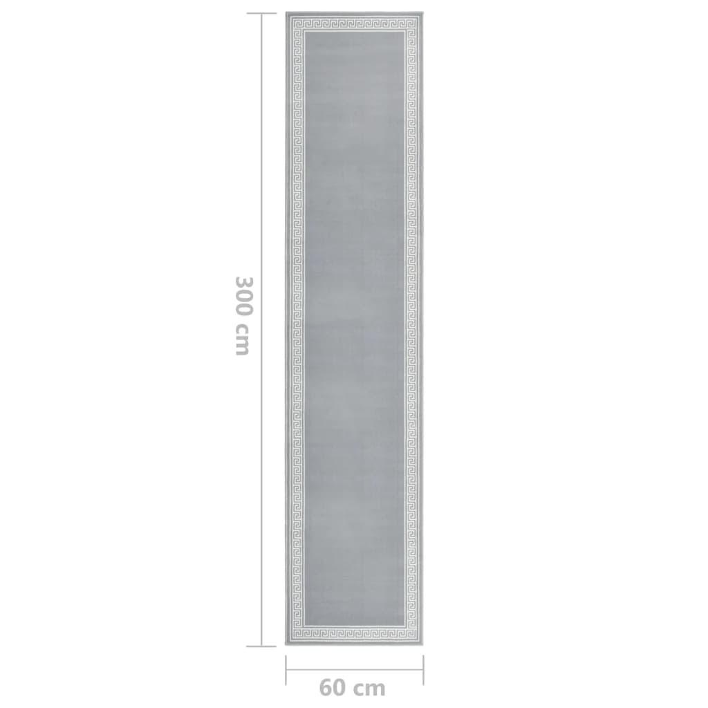 Teppichläufer BCF Grau mit Motiv 60x300 cm