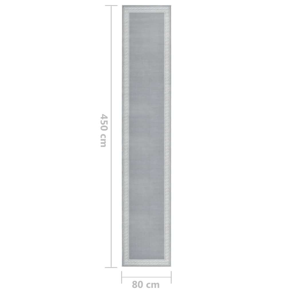 Teppichläufer BCF Grau mit Motiv 80x450 cm