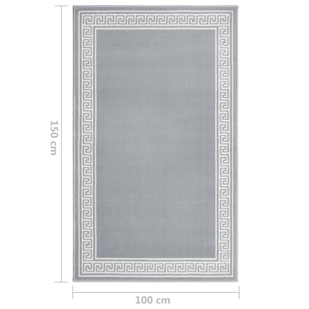 Teppichläufer BCF Grau mit Motiv 100x150 cm