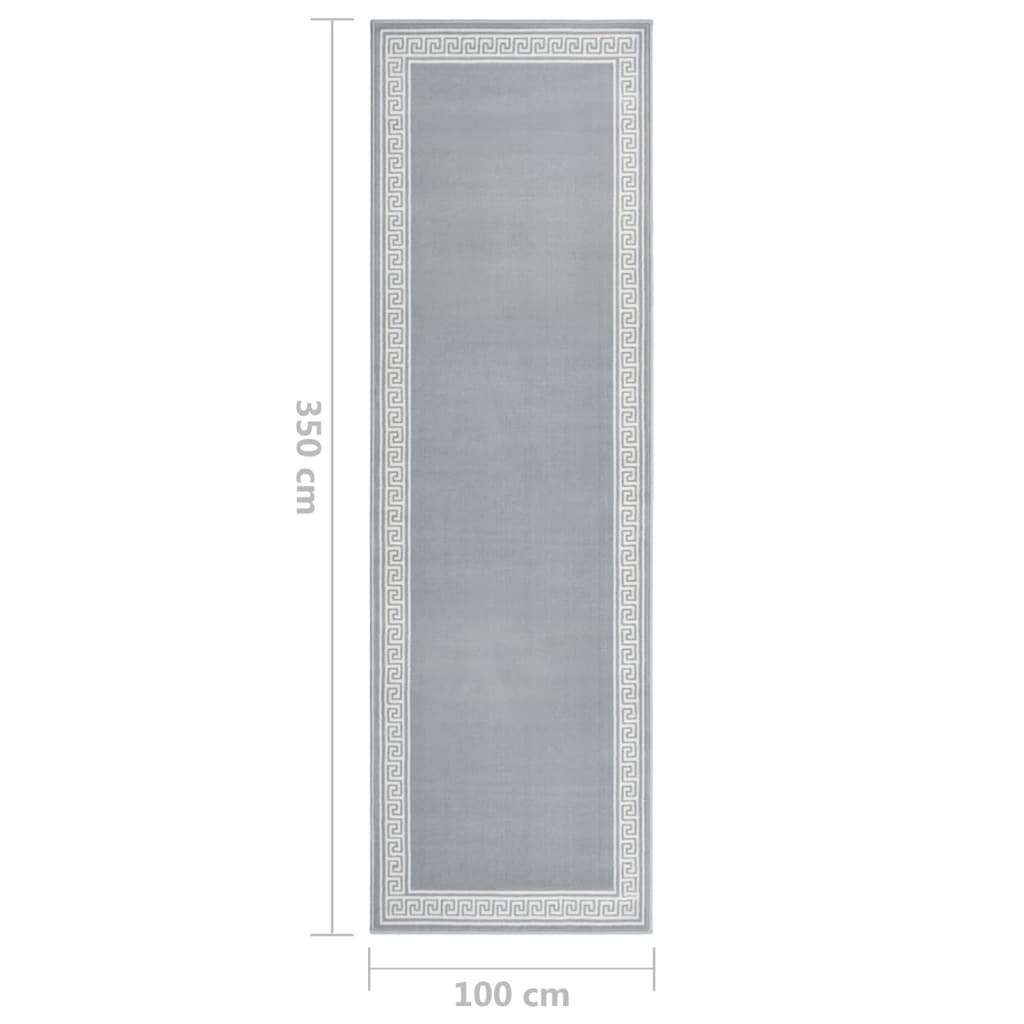 Teppichläufer BCF Grau mit Motiv 100x350 cm