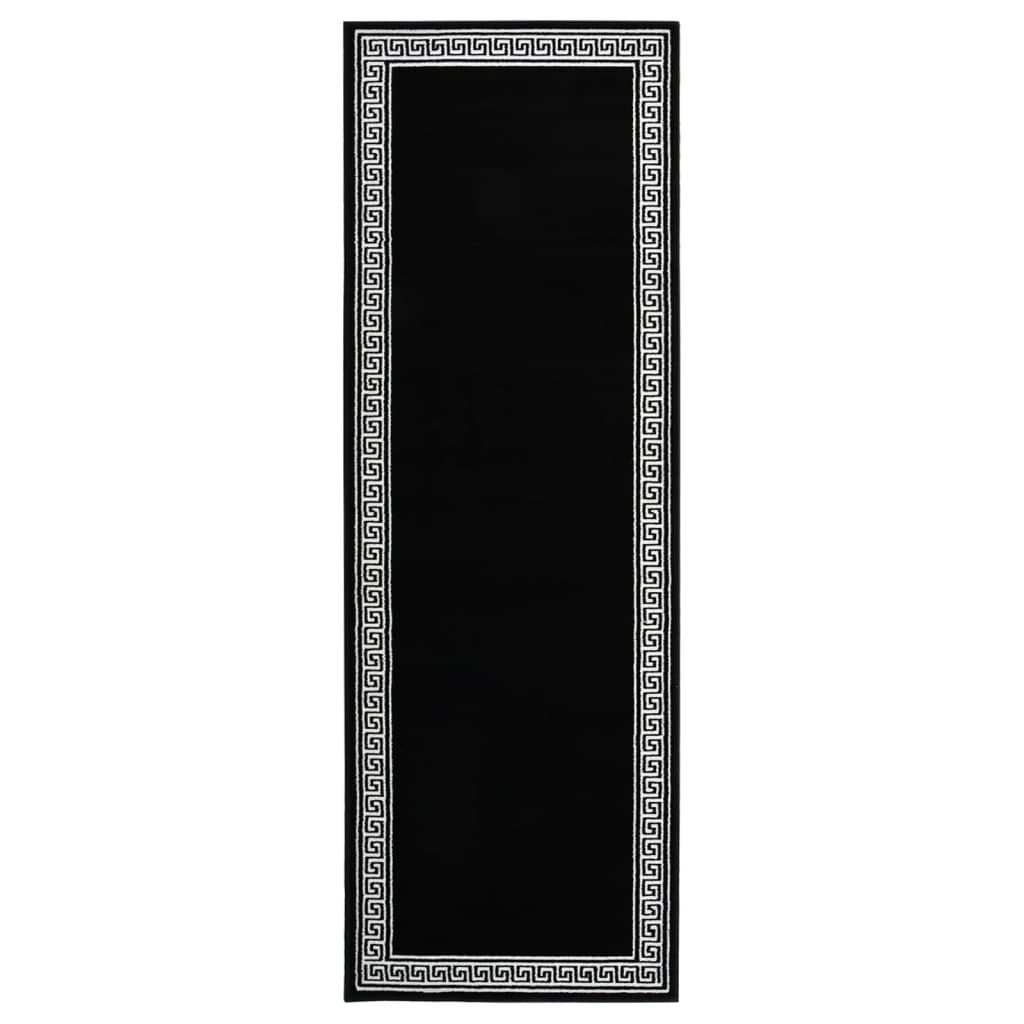 Teppichläufer BCF Schwarz mit Motiv 80x200 cm