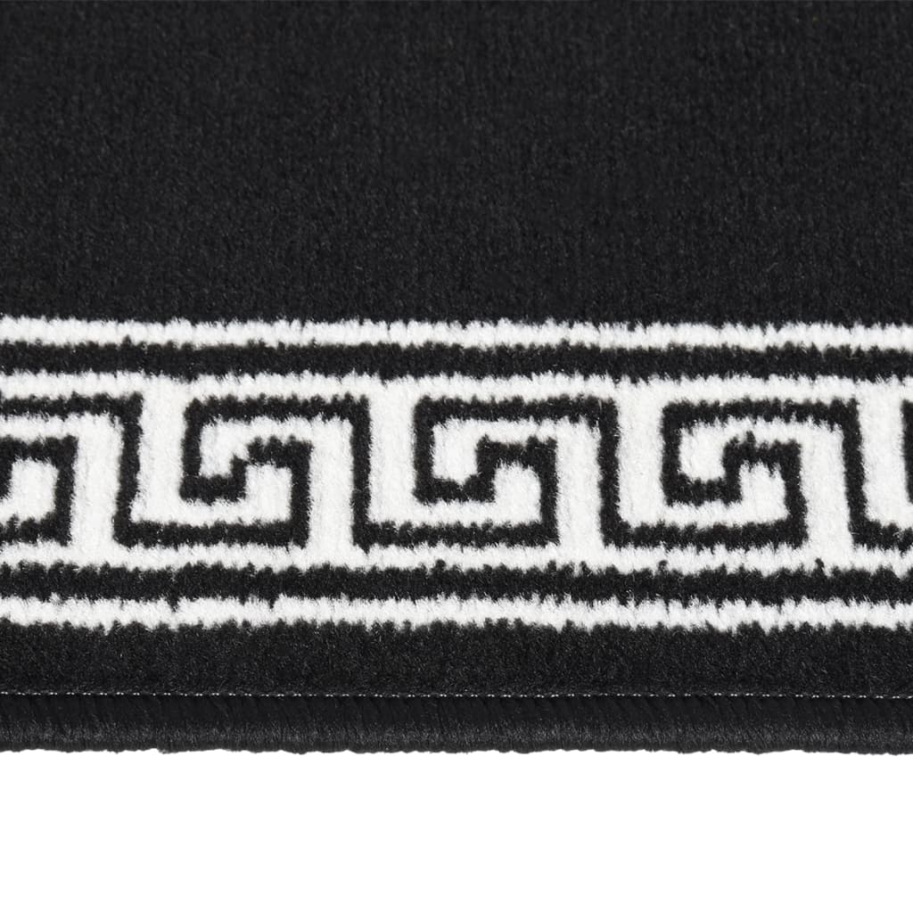 Teppichläufer BCF Schwarz mit Motiv 80x350 cm