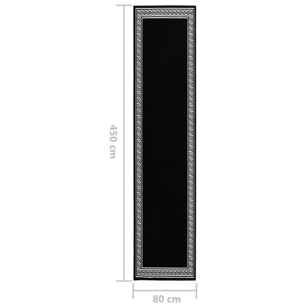 Teppichläufer BCF Schwarz mit Motiv 80x450 cm