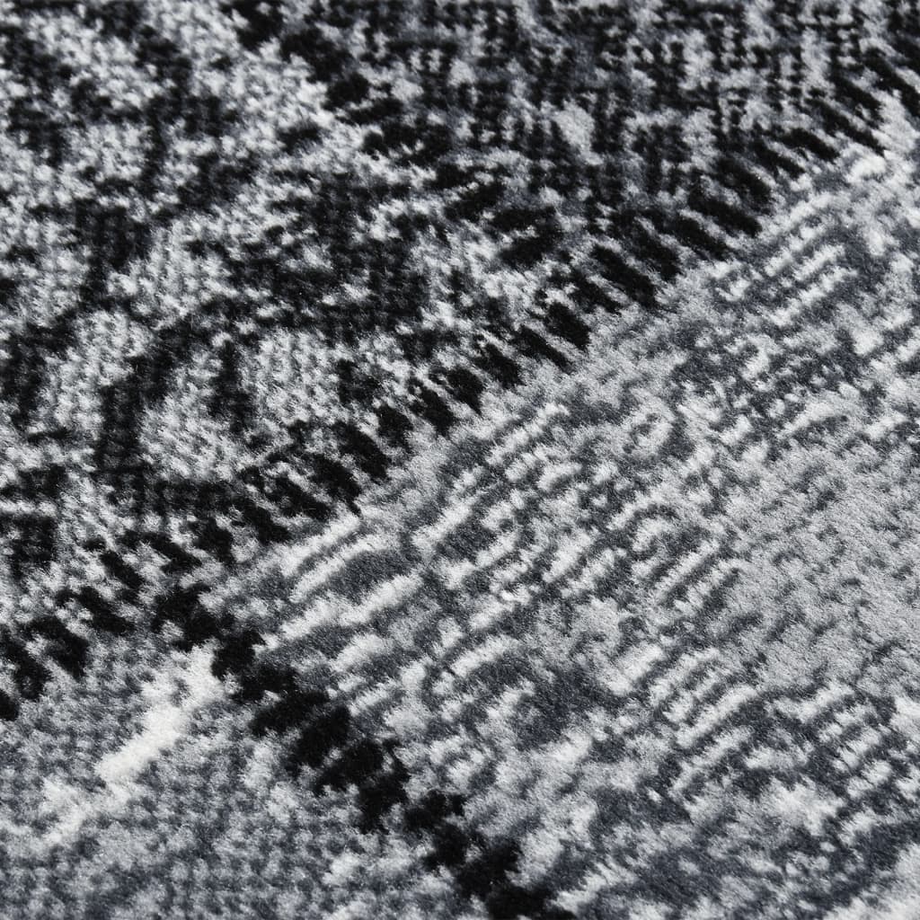 Teppichläufer BCF Grau mit Blockmuster 100x150 cm