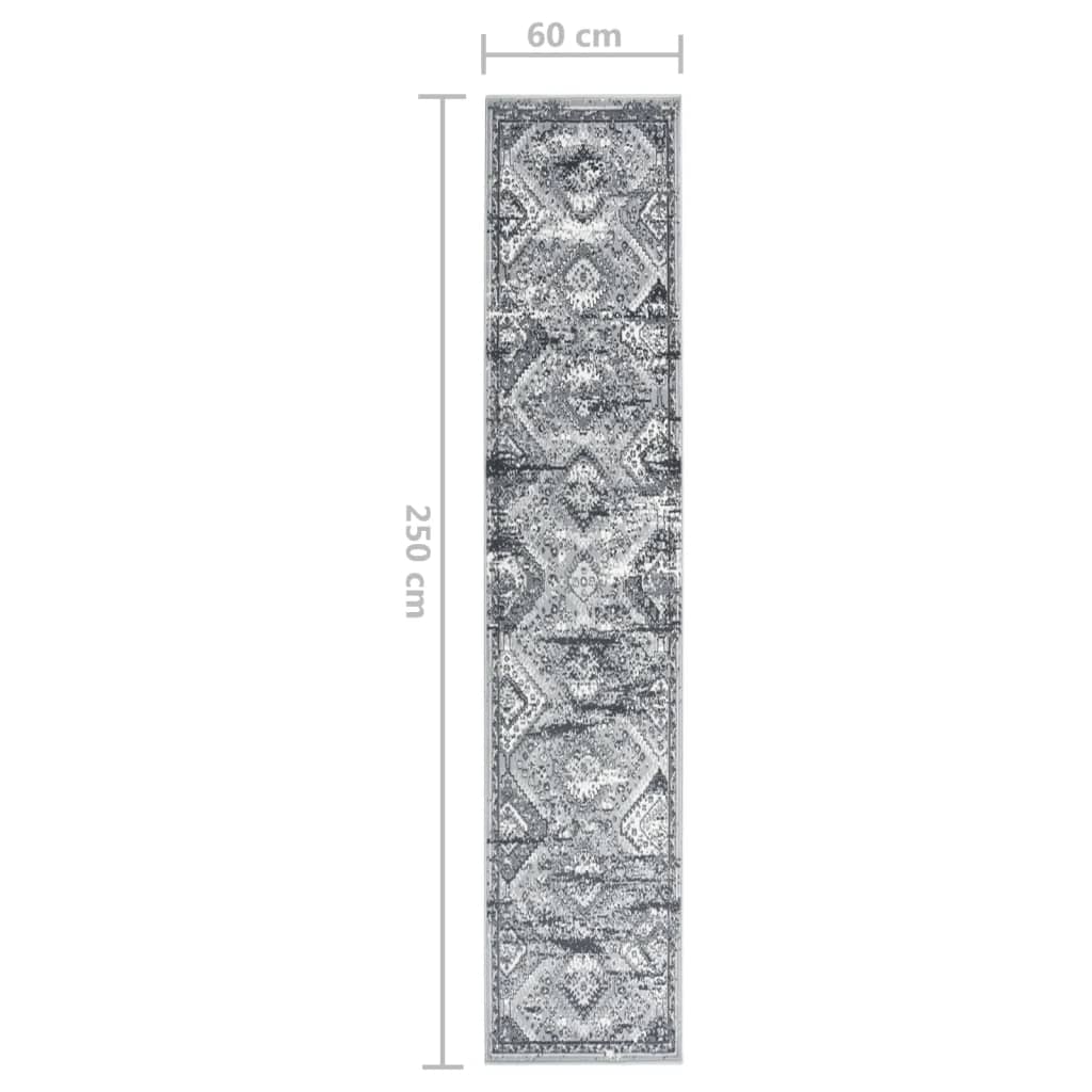 Teppichläufer BCF Orientalisch Grau 60x250 cm