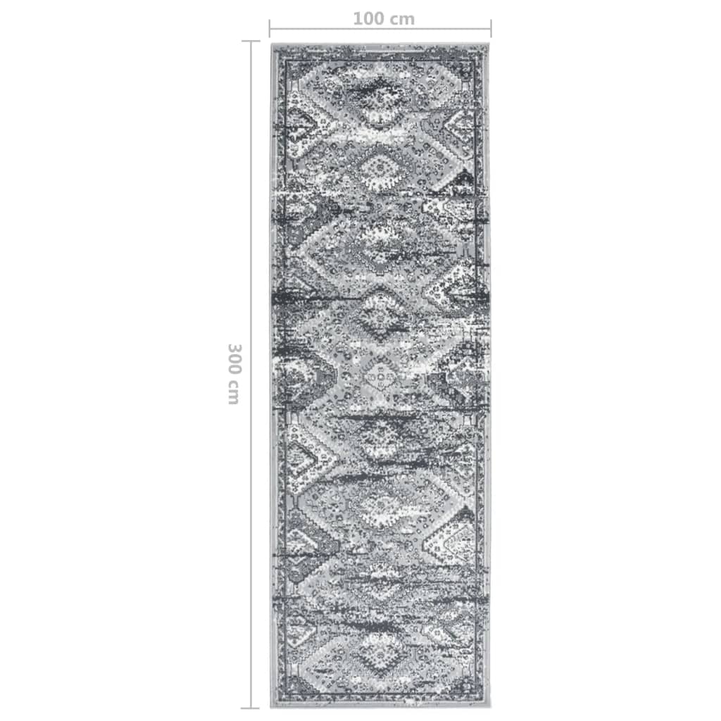 Teppichläufer BCF Orientalisch Grau 100x300 cm
