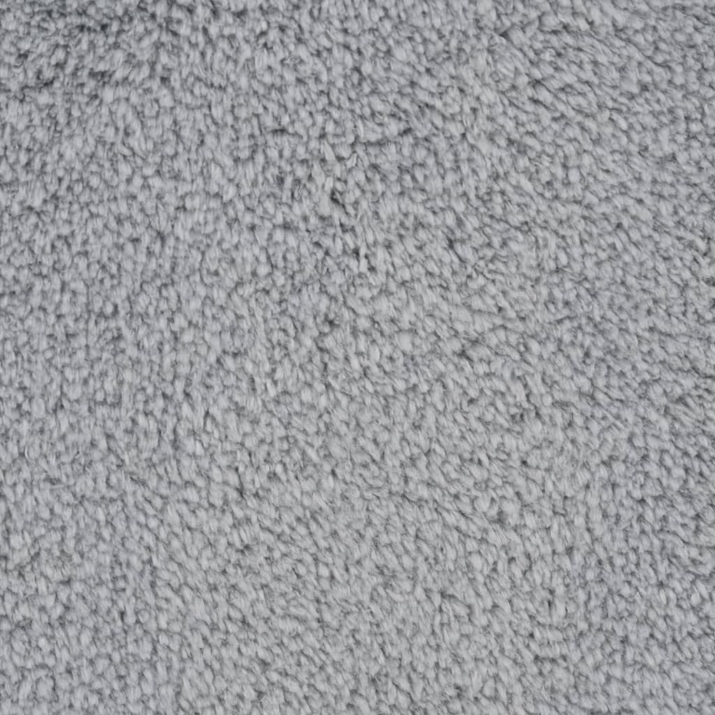 Hochflor-Teppich Grau 230x160 cm
