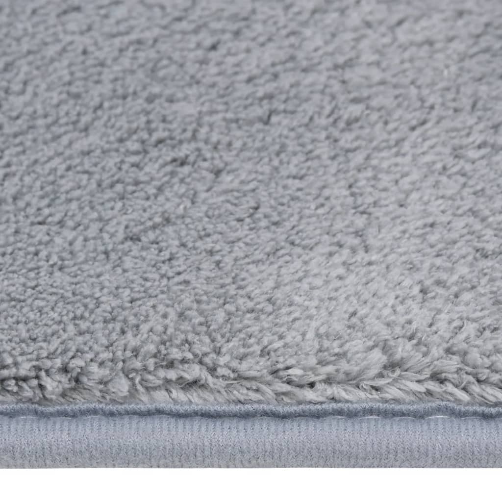 Hochflor-Teppich Grau 300x200 cm