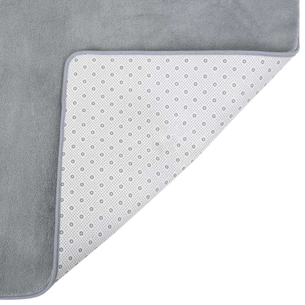 Hochflor-Teppich Grau 300x200 cm
