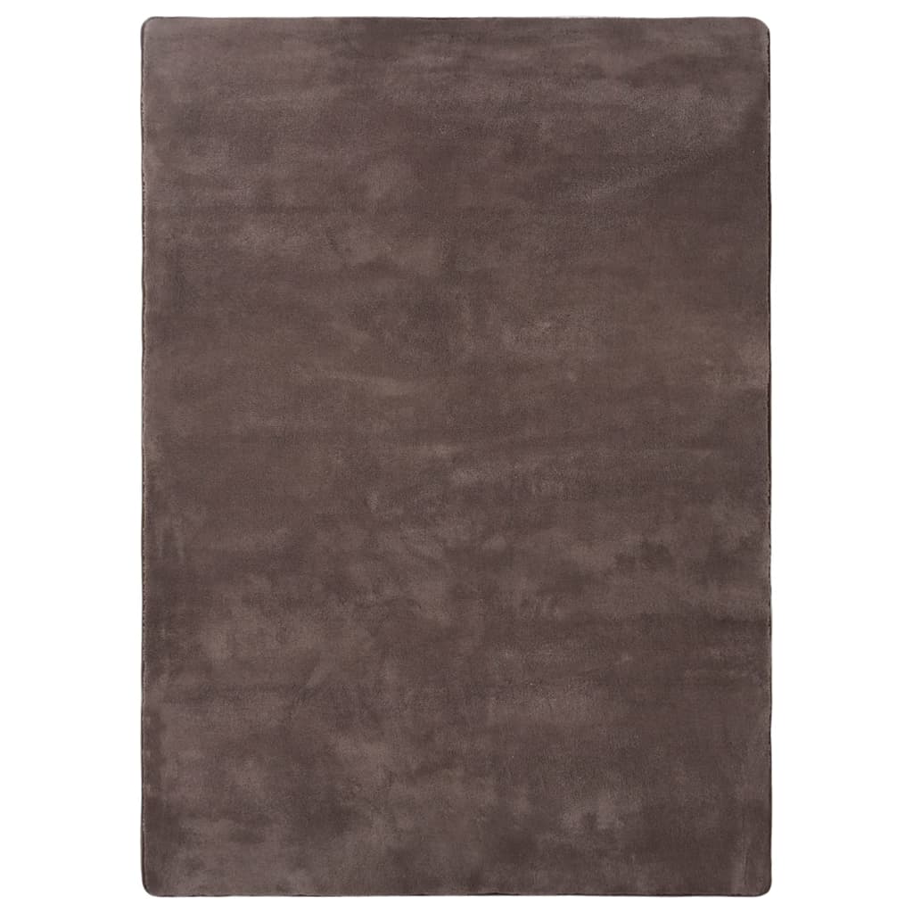 Hochflor-Teppich Taupe 170x120 cm