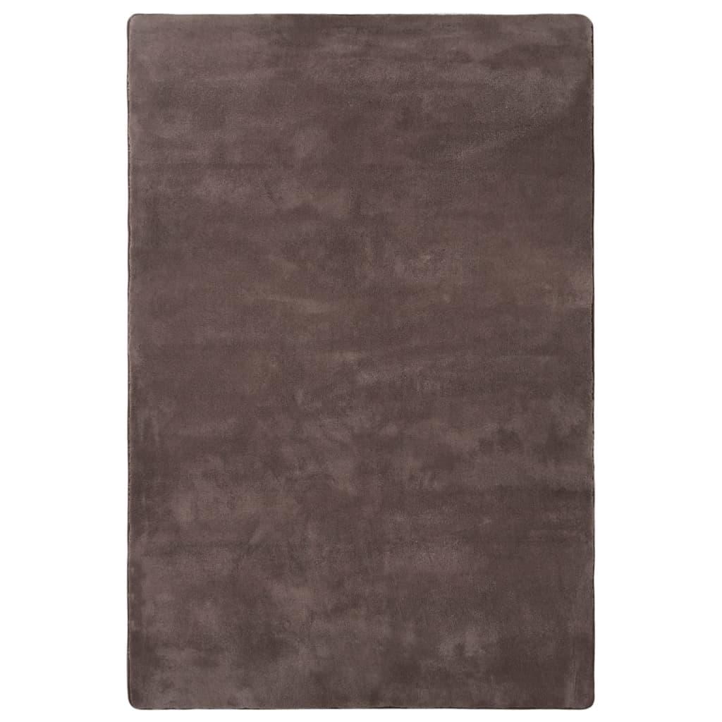 Hochflor-Teppich Taupe 200x140 cm