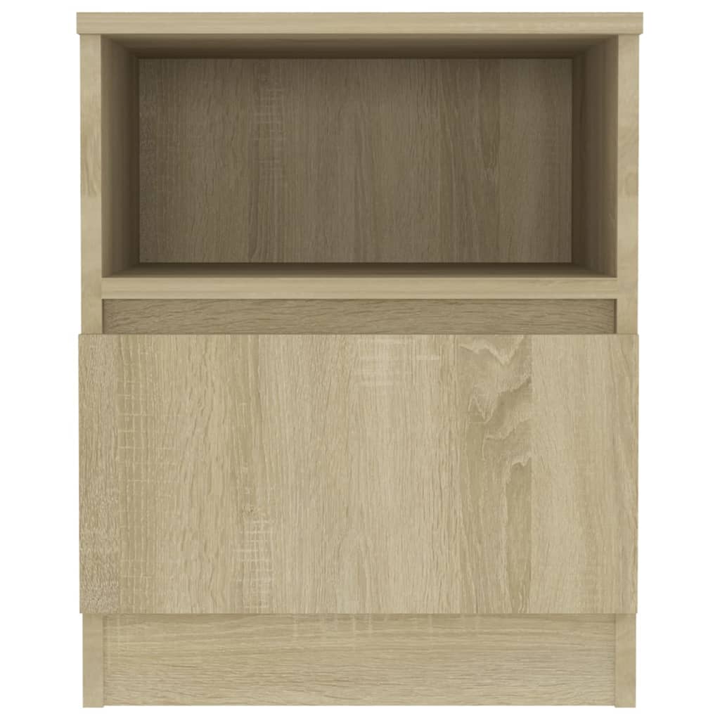 Tables de chevet 2 pcs. Chêne Sonoma 40x40x50 cm matériau bois